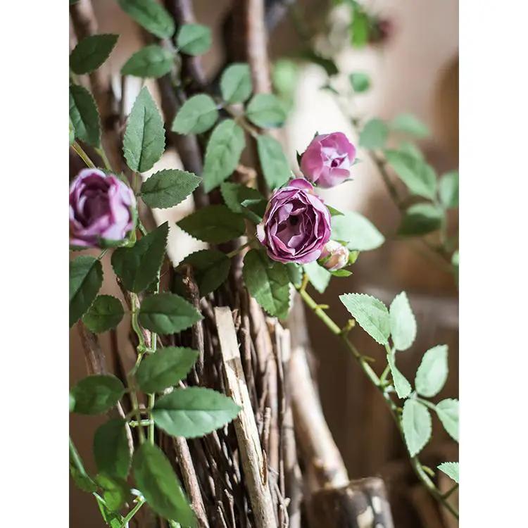 Artificial Silk Rose Vine 57" Long by RusticReach