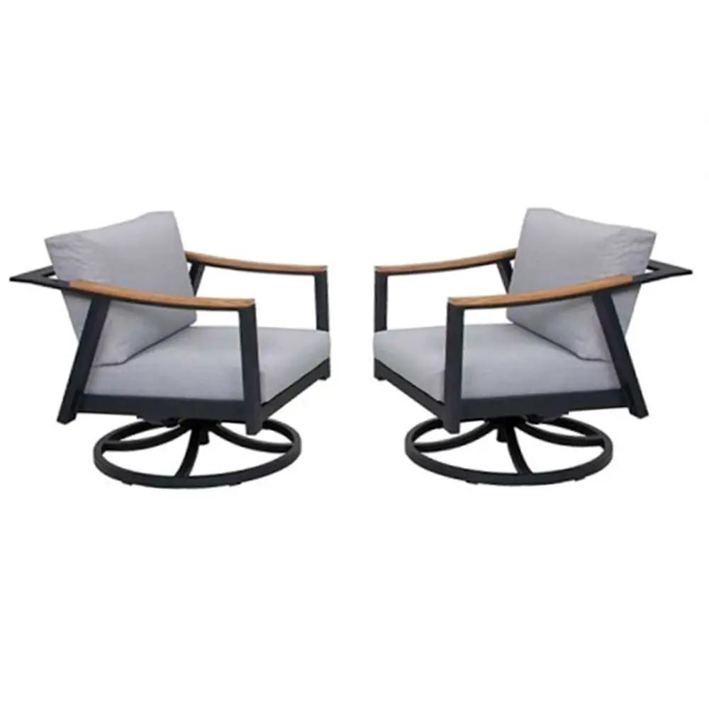 2 Nova Aluminum Swivel Rocking Chair by Outdoor-USA®