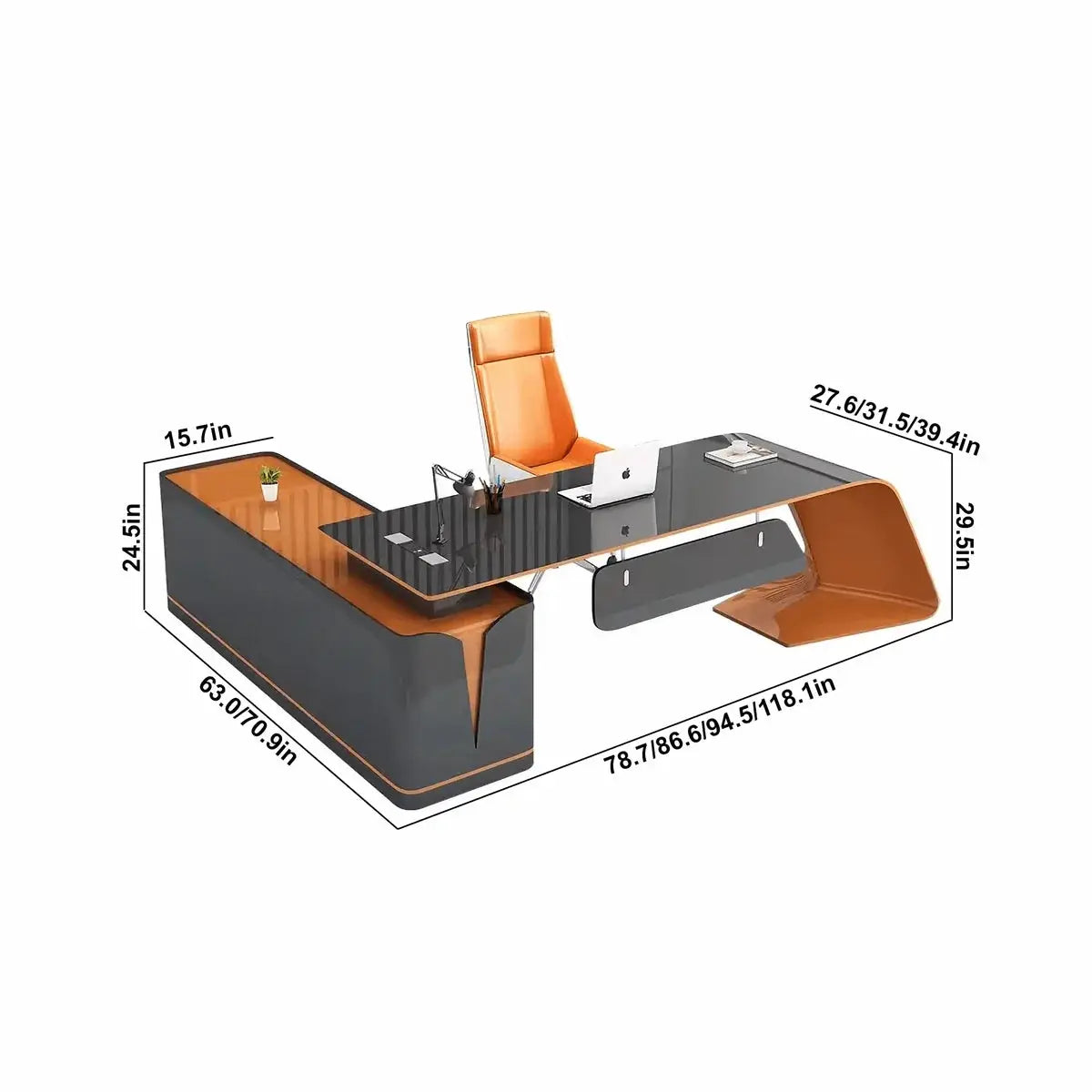 Euler · Modern L-Shaped Executive Desk by Arc Grove