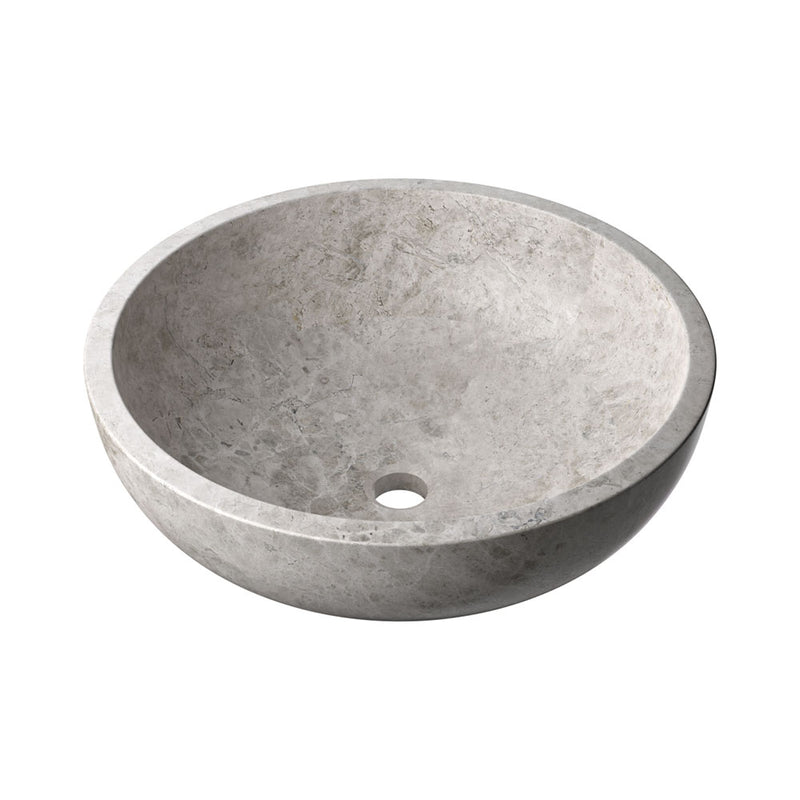 Silver Clouds Honed Vessel Marble Sink 18x6 Marble Honed 6x24 Sink