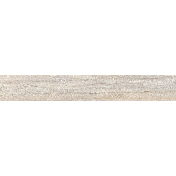 Silver Matte Bullnose Fabric Look Porcelain Base 3 1/2x24