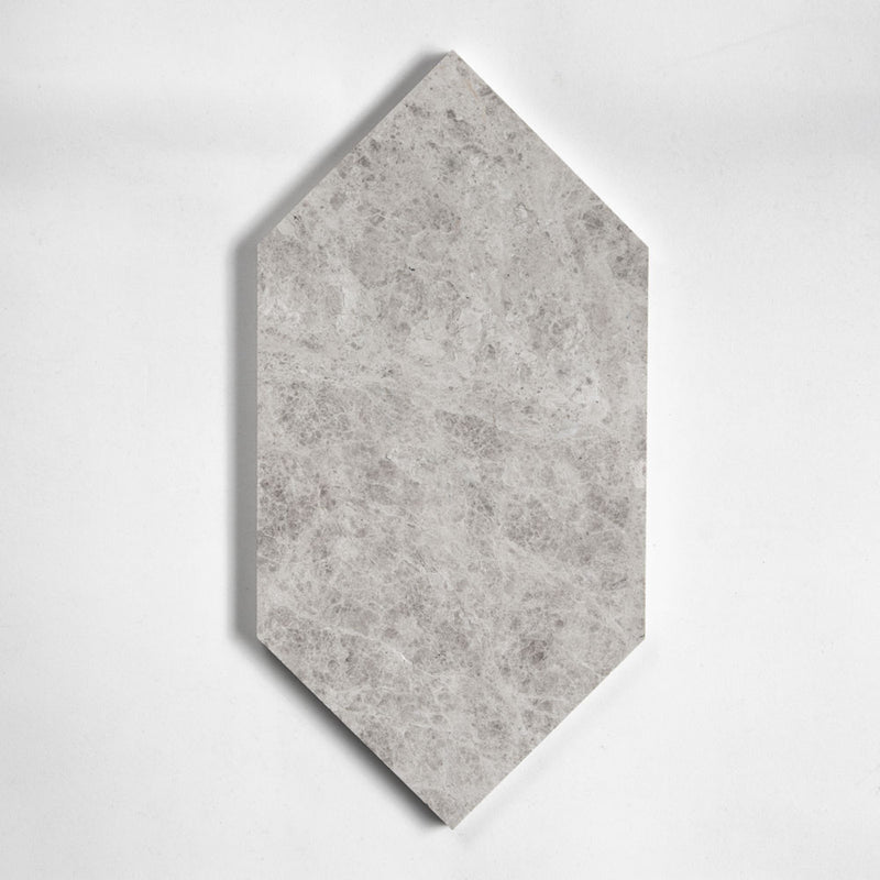 Silver Mystique Honed Large Hexagon Marble Tiles 6x12 Marble 6x12 Tiles