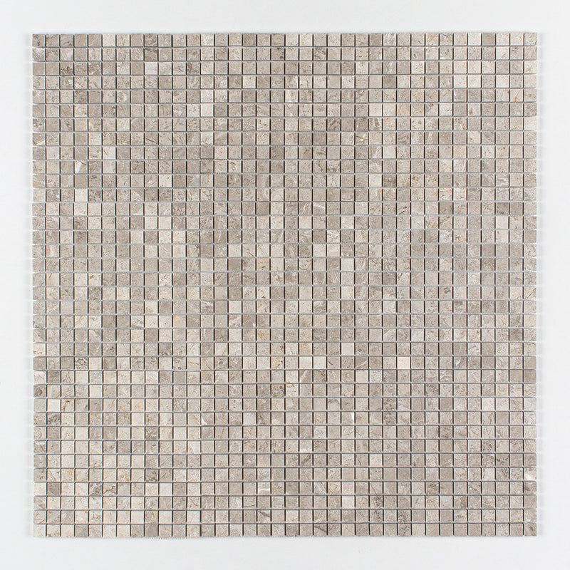 Silver Mystique Polished 1x1 Marble Mosaics 12x12 Marble Polished 12x12 Mosaics — 1