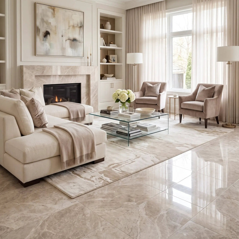 Silver Horizon Polished Marble Tiles 12x24, photo 2 of 7