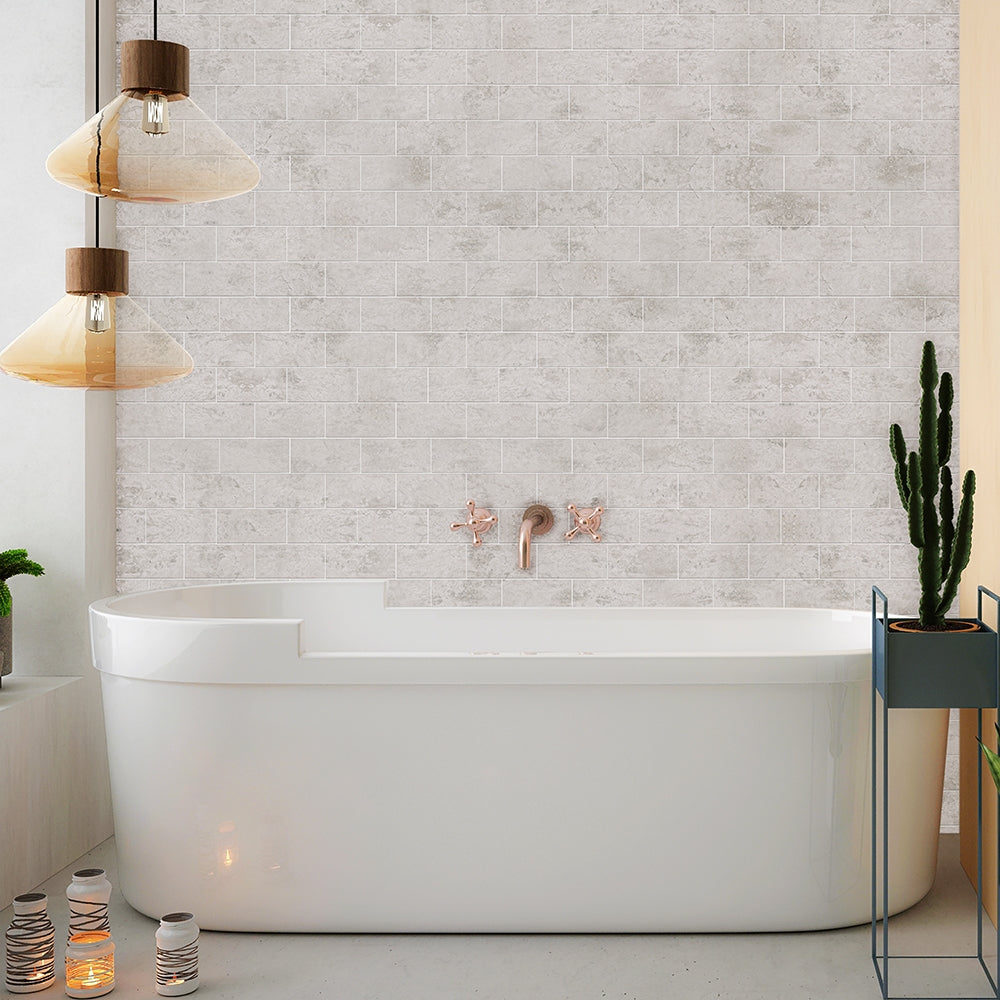 Silver Mystique Polished Marble Tiles 2 3/4x5 1/2 Marble Polished 3x12 Tiles — 2