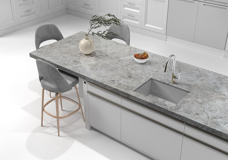 Silver Shadow Polished Marble Slab Random 3/4 room scene 4
