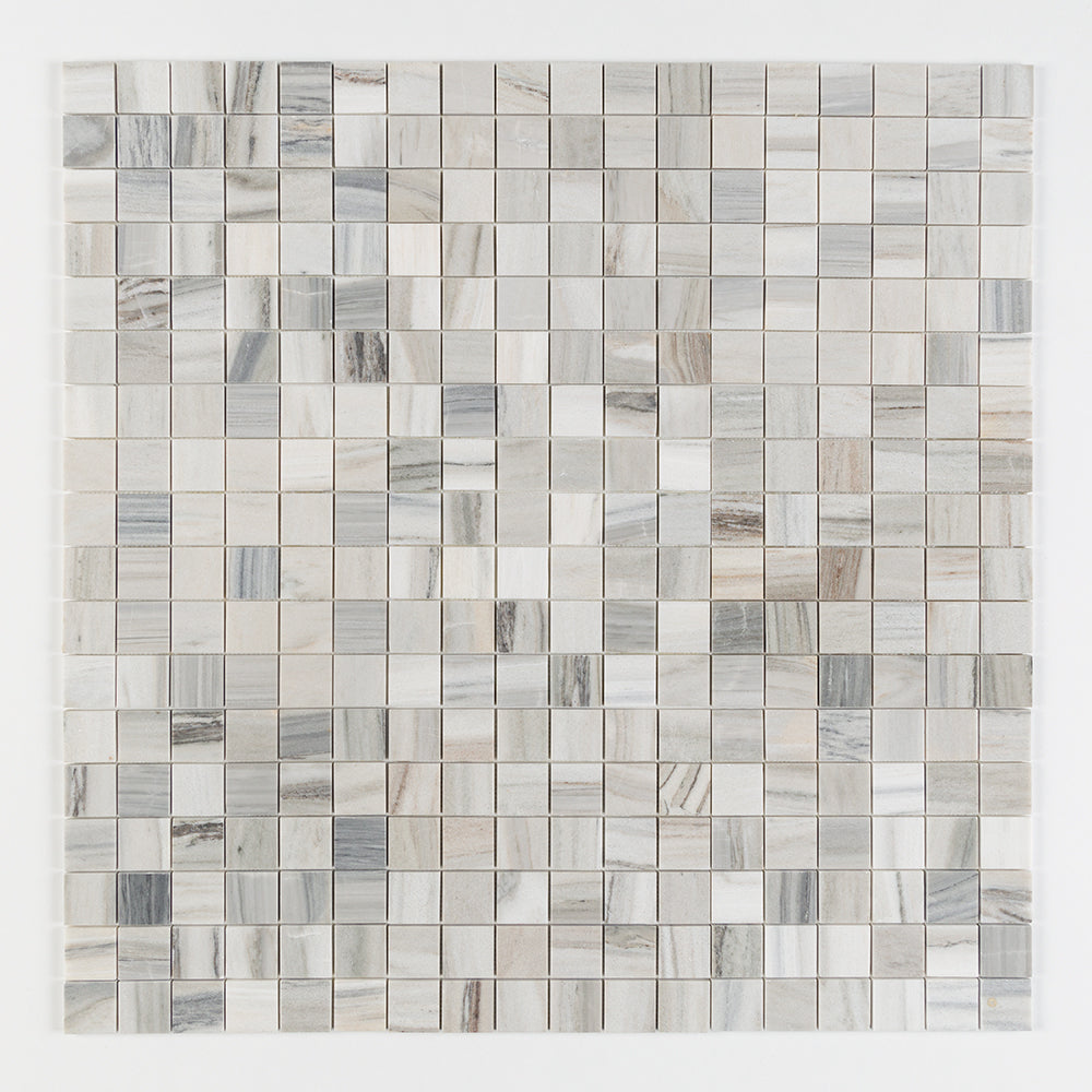 Silver Sky Polished 2x2 Marble Mosaics 12x12 Marble Polished 12x12 Mosaics — 1