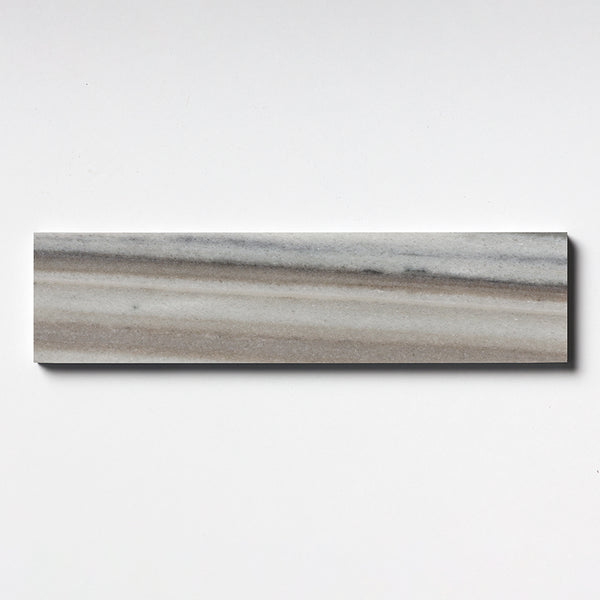 Silver Sky Polished Subway Marble Tiles 3x12