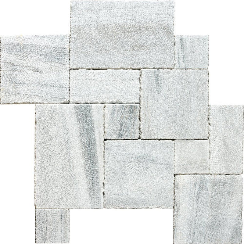 Silver Sky Reclaimed Marble Pavers Ashlar Pattern Marble Reclaimed Various Pavers