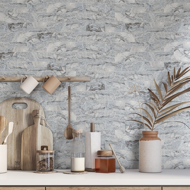 Silver Travertine Honed Filled Travertine Tiles 2 3/4x5 1/2 Travertine Honed Filled 3x12 Tiles — 2