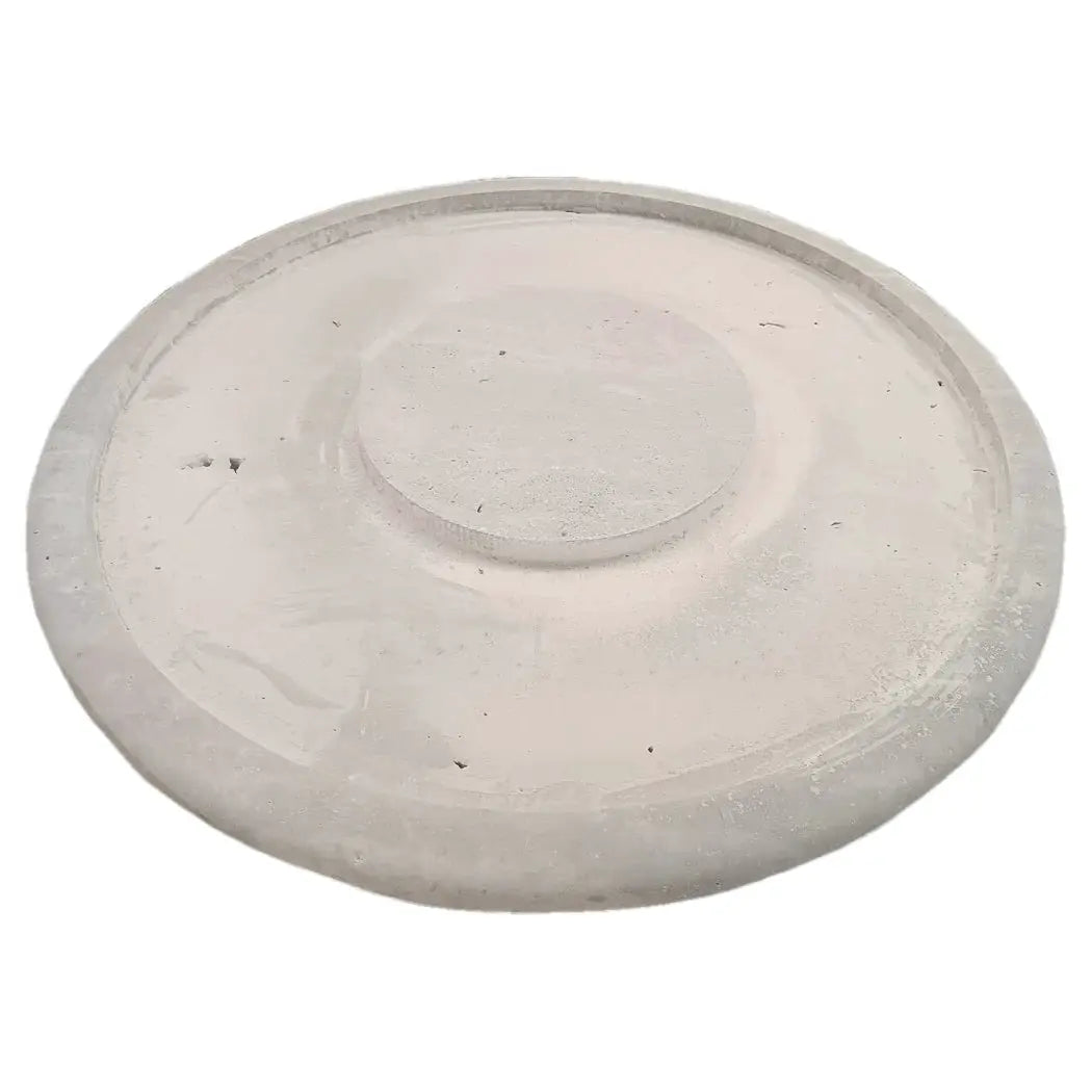 Travertine Round Coffee Table 36x16 inch - Silver Vein Cut Honed by GobekDesign