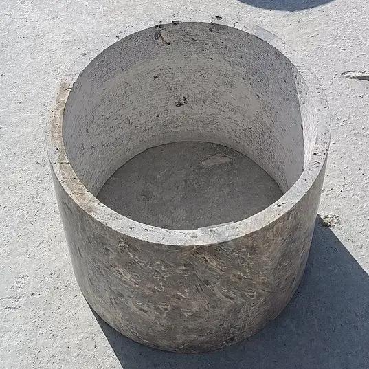 Travertine Round Coffee Table 36x16 inch - Silver Vein Cut Honed by GobekDesign