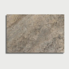 Silver Tumbled Bullnose Travertine Pool Coping 12x12 5cm