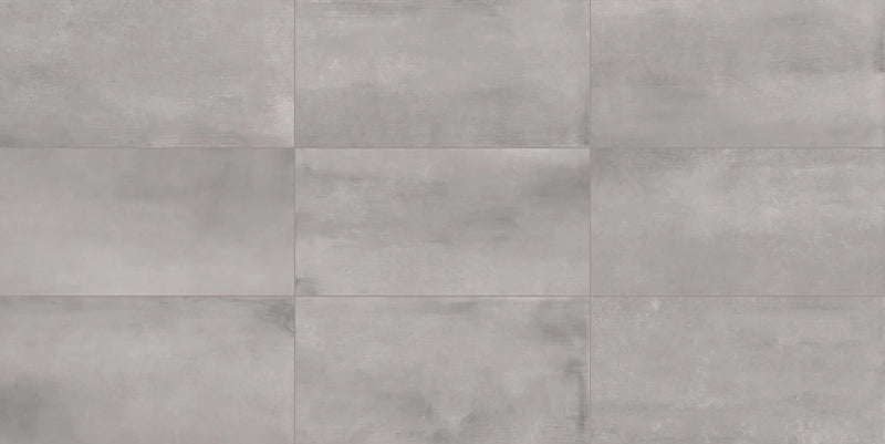 Chicago Silver Bullnose Concrete Look Porcelain Moldings 3x24 by landmarkceramics