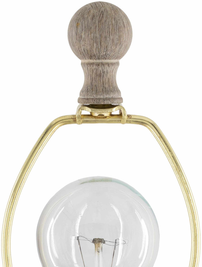 Simala Wood Table Lamp by Boutique Rugs