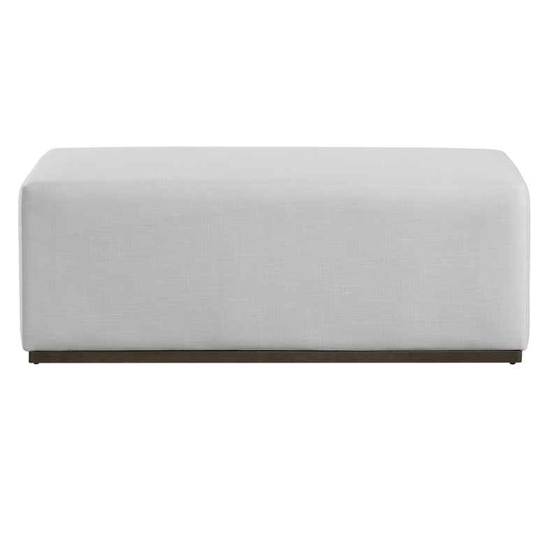 Simple and Elegant Footstool Bench with Soft Fabric Upholstery - Bedroom & Living Room