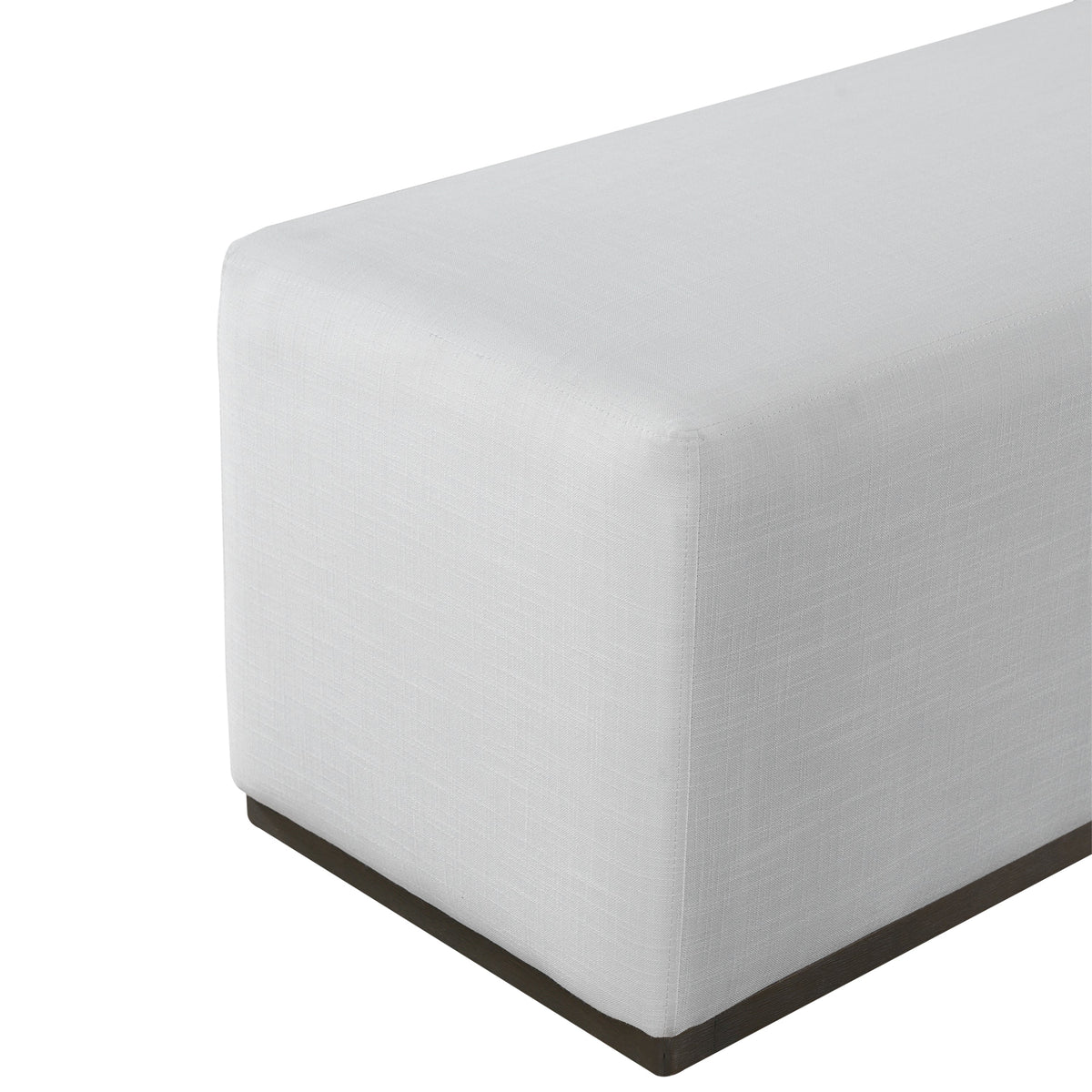 Simple and Elegant Footstool Bench with Soft Fabric Upholstery - Bedroom & Living Room, photo 11 of 13
