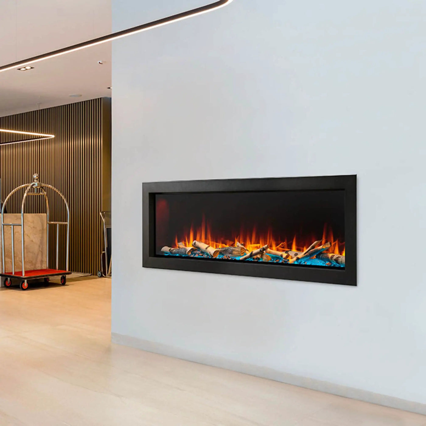 SimpliFire Forum Outdoor Electric Fireplace [SF-OD43/55] (SAK81631) by SAKSBY WHOLESALE