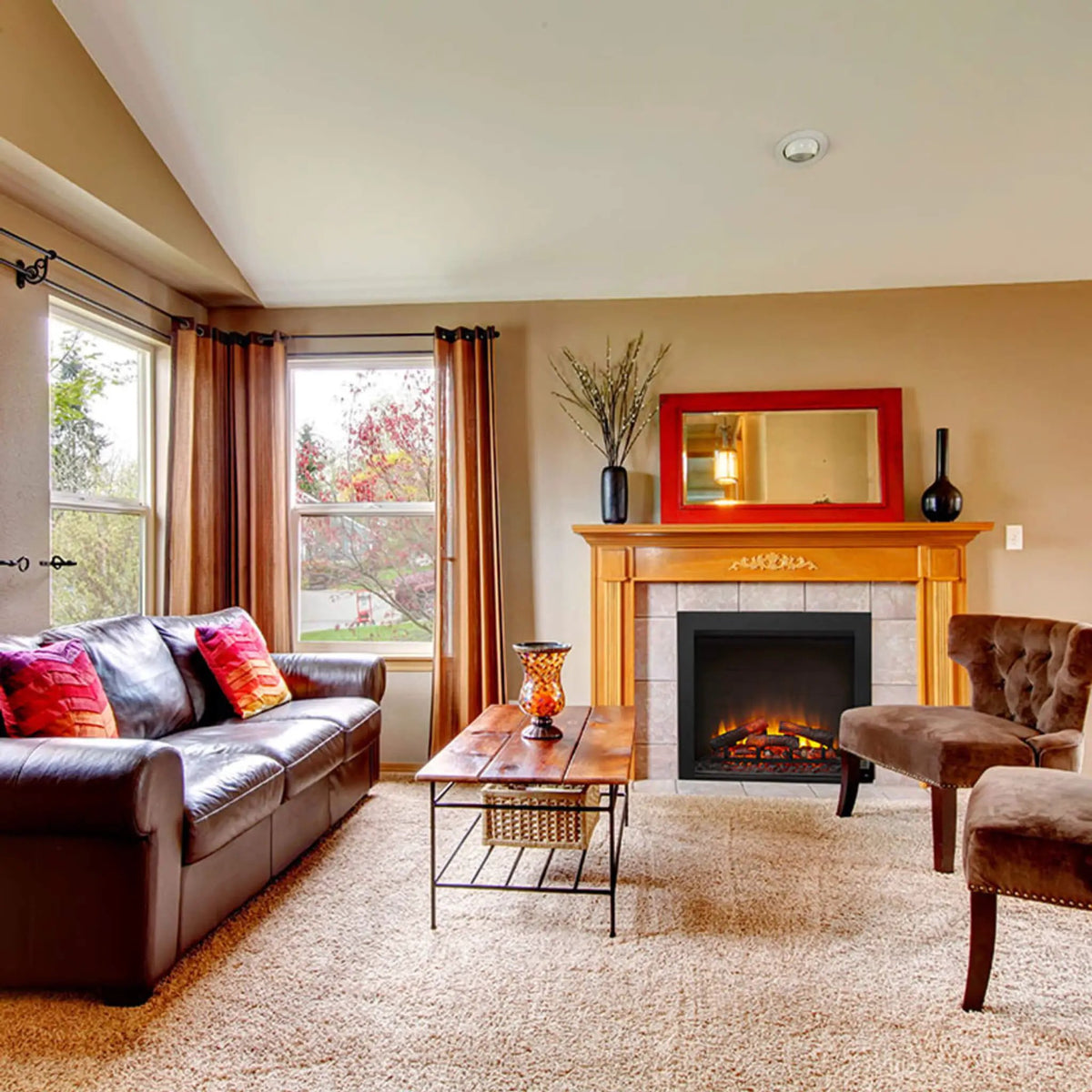 Simplifire Built-In Traditional Electric Fireplace [SF-BI36-EB] (SAK19539) by SAKSBY WHOLESALE