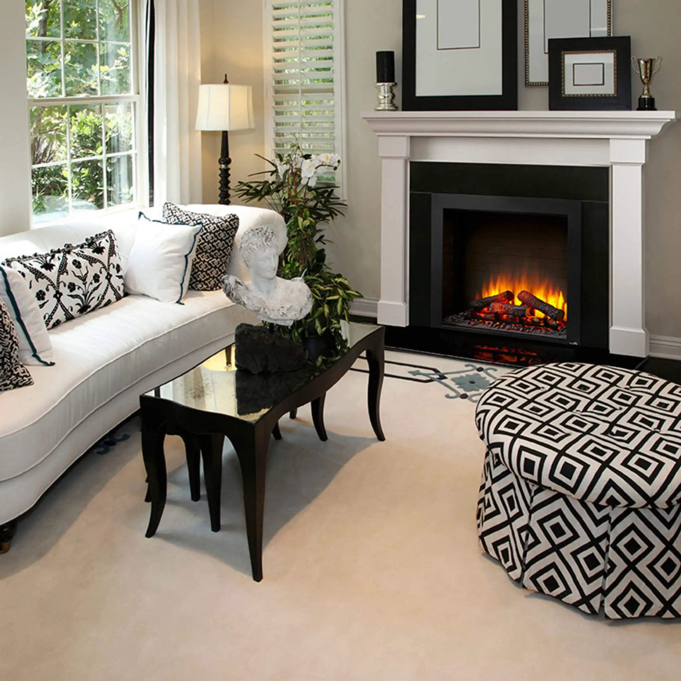 Simplifire Built-In Traditional Electric Fireplace [SF-BI36-EB] (SAK19539) by SAKSBY WHOLESALE