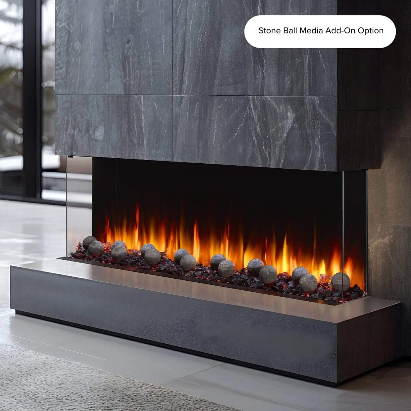 SimpliFire Triton Multi-View Smart Linear Electric Fireplace [SF-TR50/65/78] (SAK23691) by SAKSBY WHOLESALE