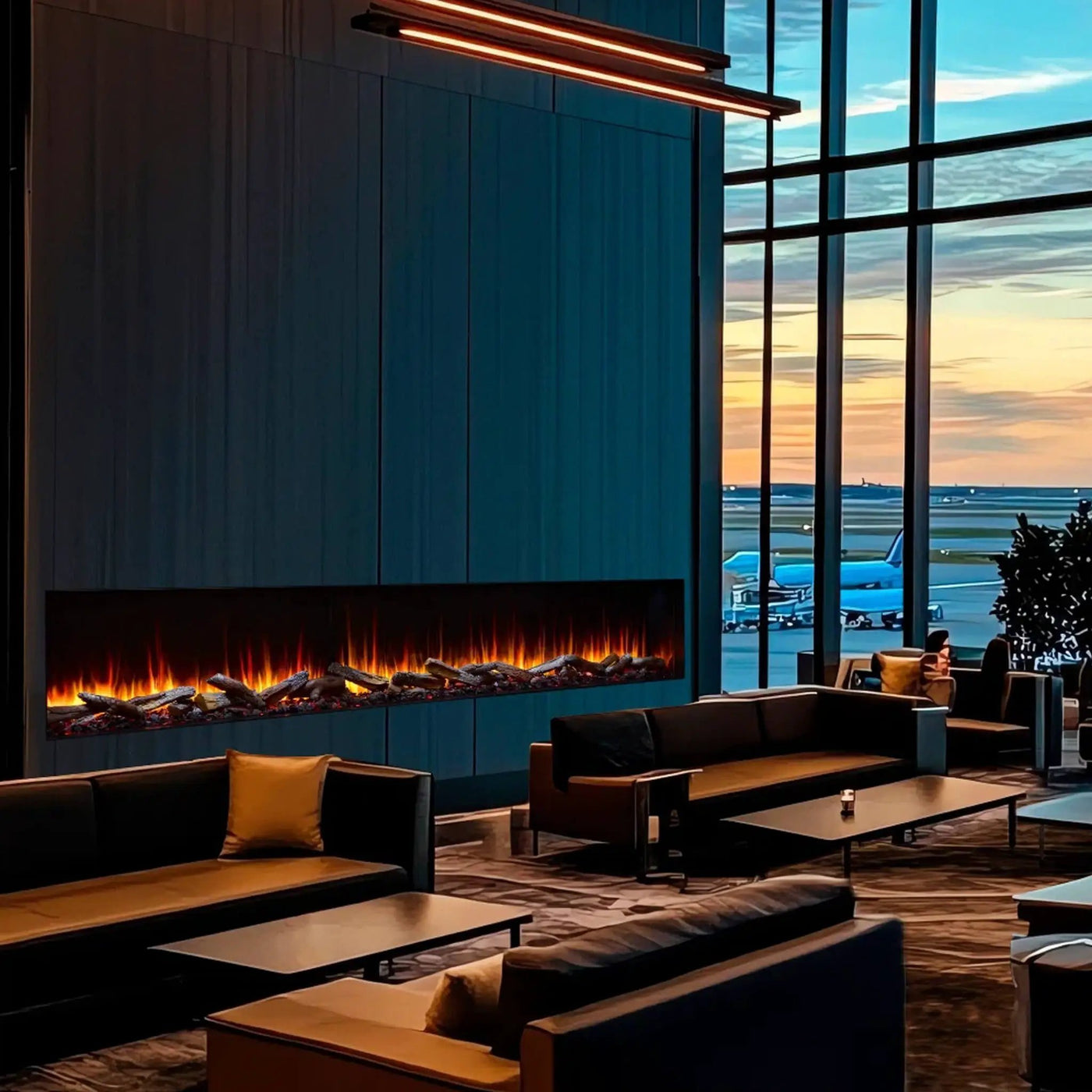 SimpliFire Triton Multi-View Smart Linear Electric Fireplace [SF-TR50/65/78] (SAK23691) by SAKSBY WHOLESALE