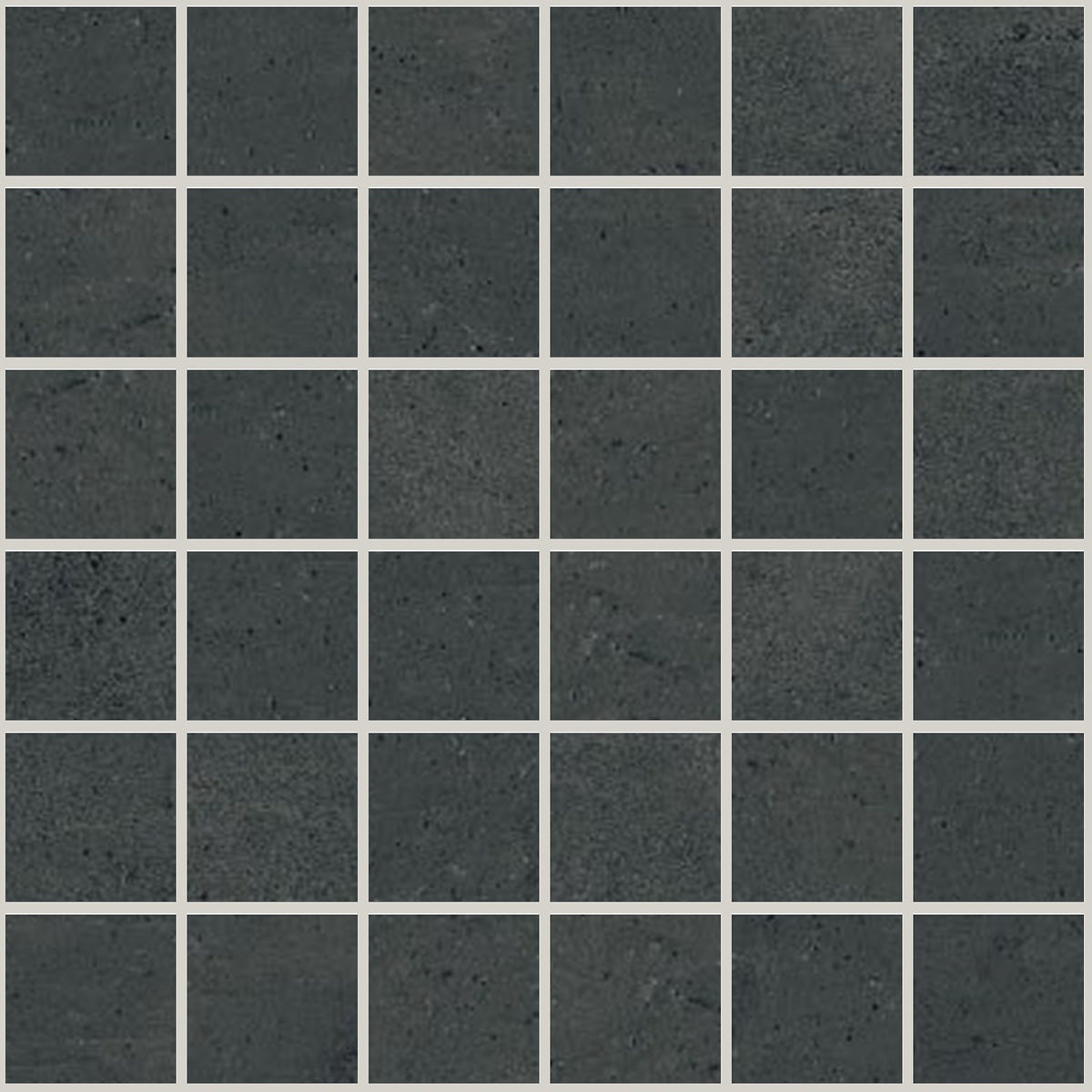 Simply Modern Black Honed 2x2 Concrete Look Porcelain Mosaics 12x12 mosaic sheet