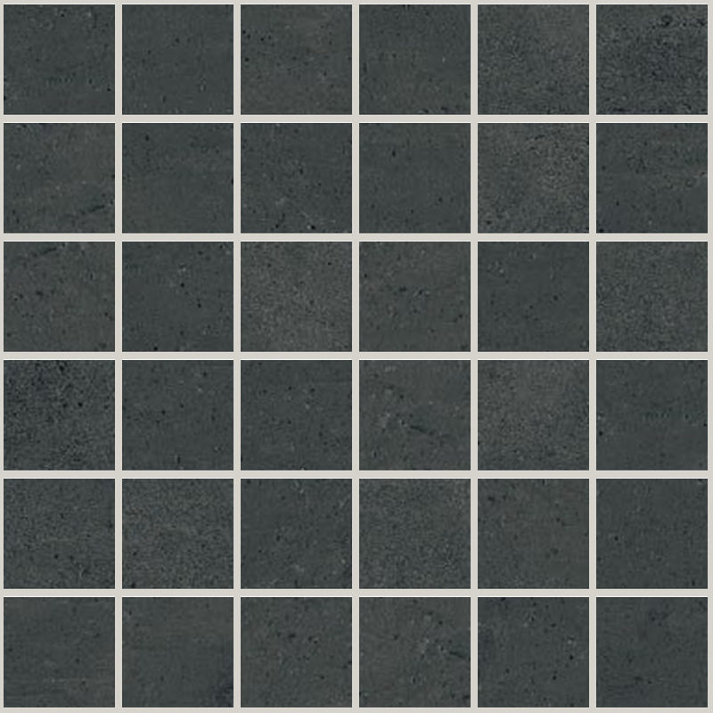 Simply Modern Black Honed 2x2 Concrete Look Porcelain Mosaics 12x12 mosaic sheet