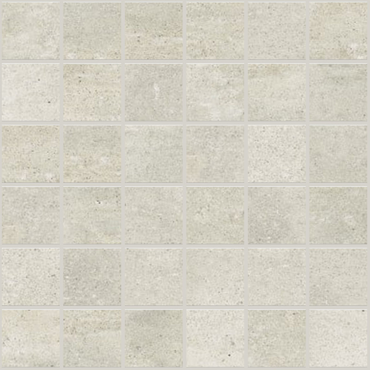 Simply Modern Creme Honed 2x2 Concrete Look Porcelain Mosaics 12x12 mosaic sheet