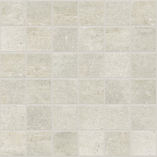 Simply Modern Creme Honed 2x2 Concrete Look Porcelain Mosaics 12x12