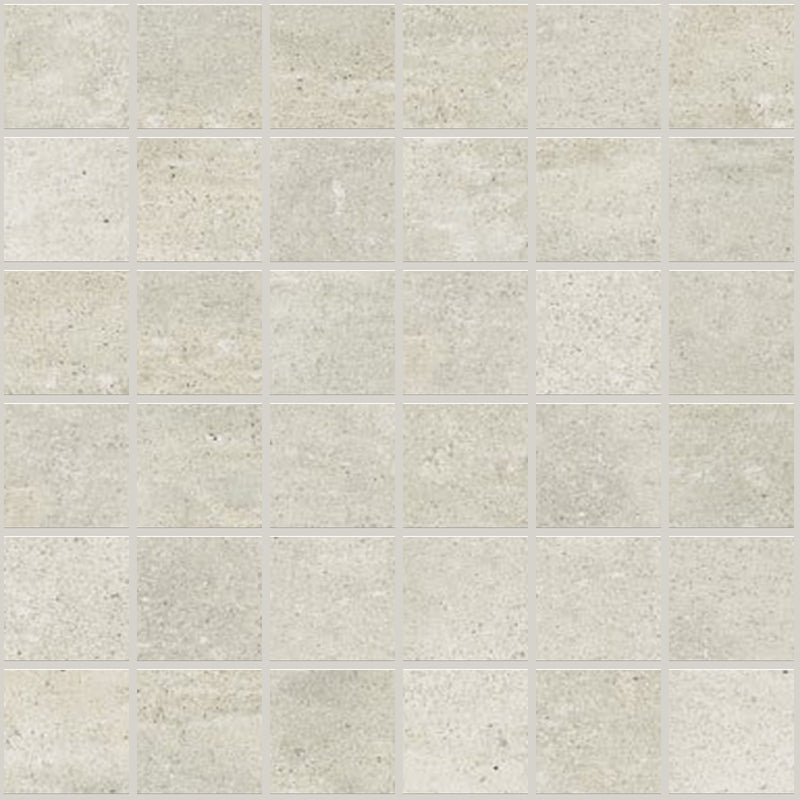 Simply Modern Creme Honed 2x2 Concrete Look Porcelain Mosaics 12x12 mosaic sheet