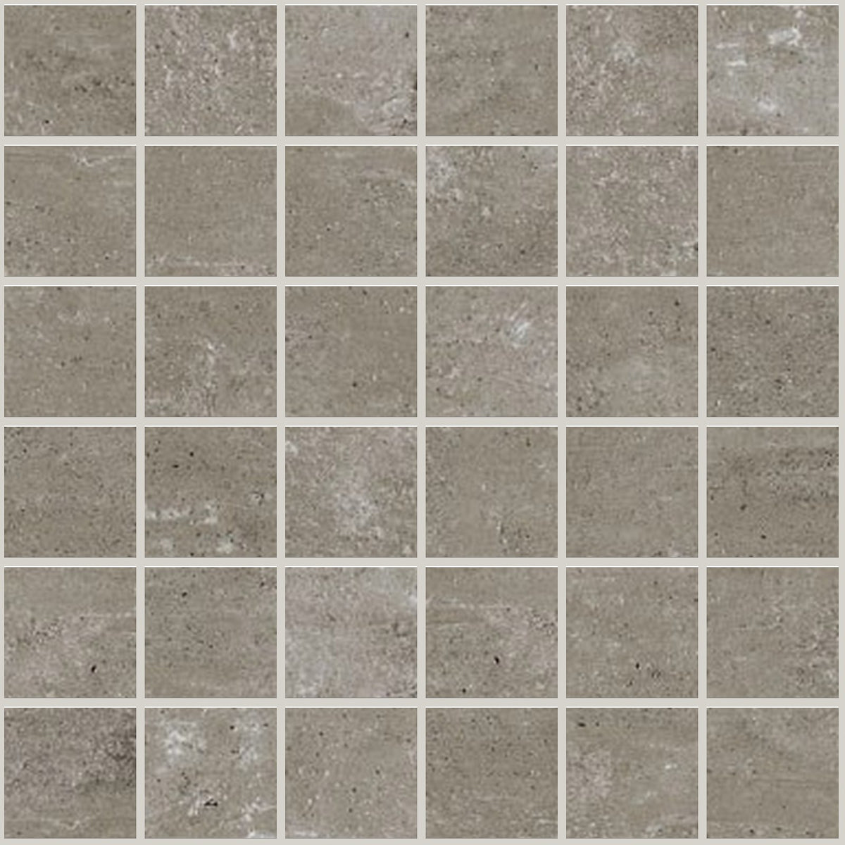 Simply Modern Grey Honed 2x2 Concrete Look Porcelain Mosaics 12x12 mosaic sheet