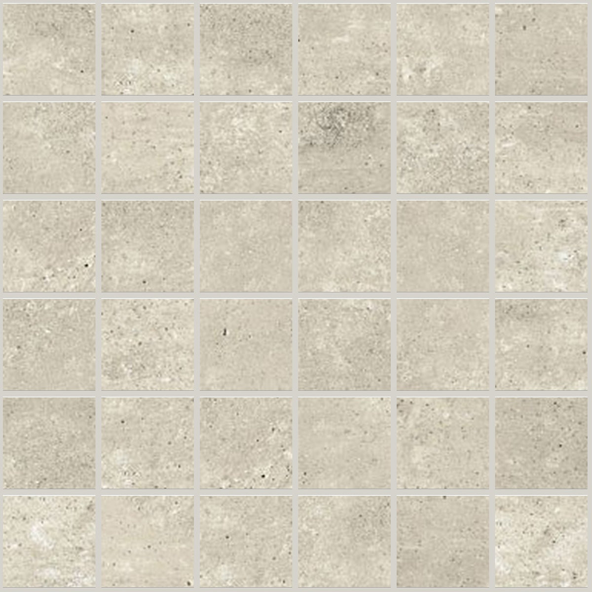 Simply Modern Tan Honed 2x2 Concrete Look Porcelain Mosaics 12x12 mosaic sheet