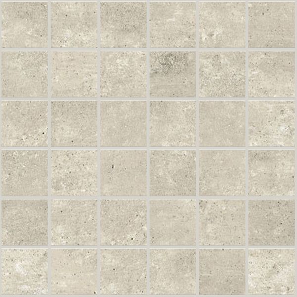 Simply Modern Tan Honed 2x2 Concrete Look Porcelain Mosaics 12x12