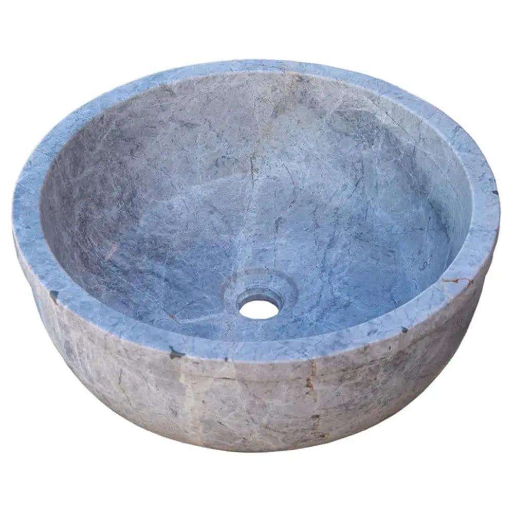Sirius Silver Marble Self-Rimming Vessel Sink 16 Inch Polished by GobekDesign
