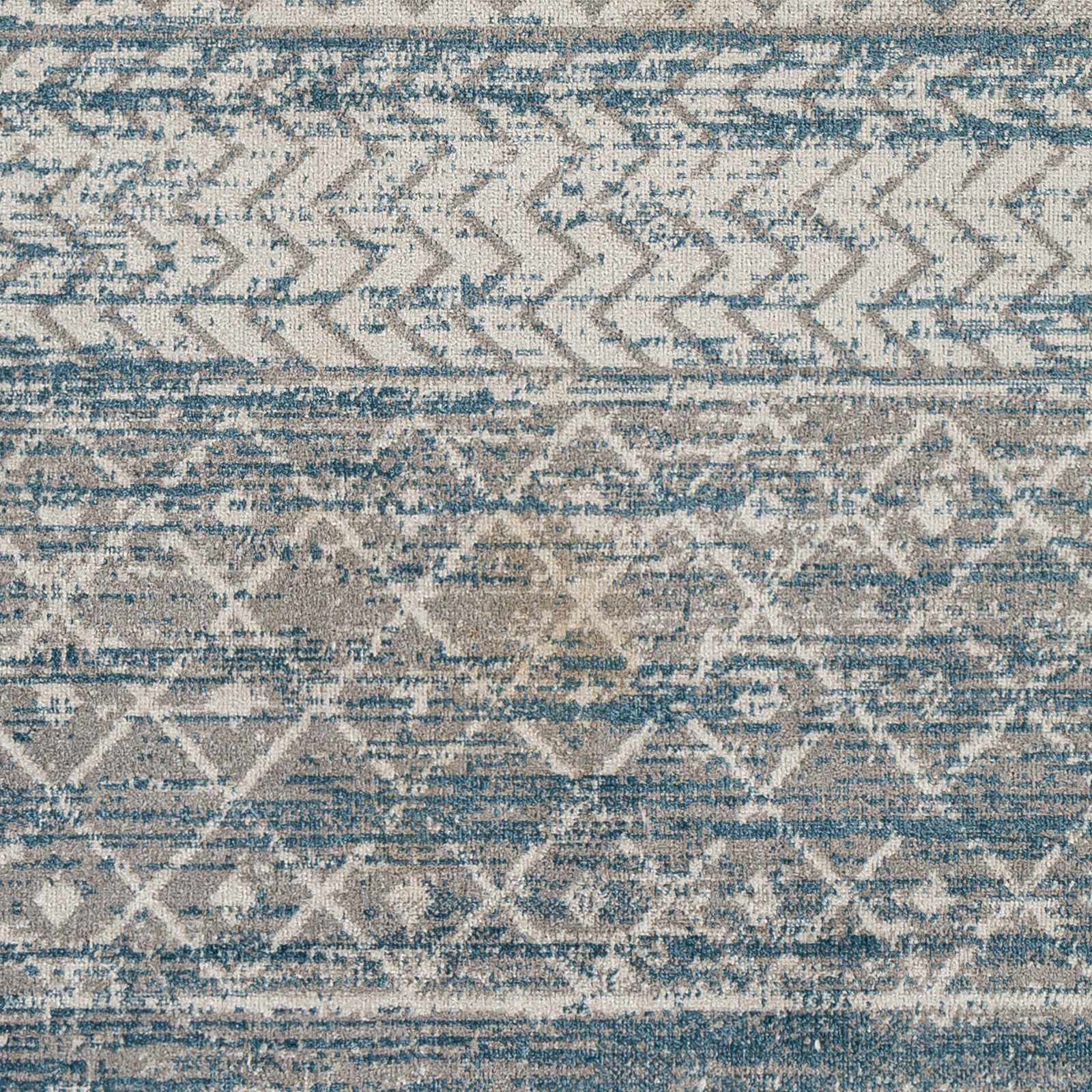 Tambac Blue Washable Area Rug - Clearance by Boutique Rugs