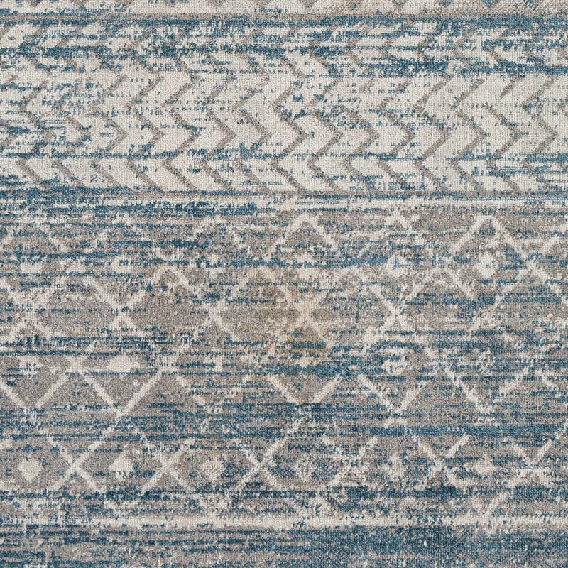 Tambac Blue Washable Area Rug - Clearance by Boutique Rugs
