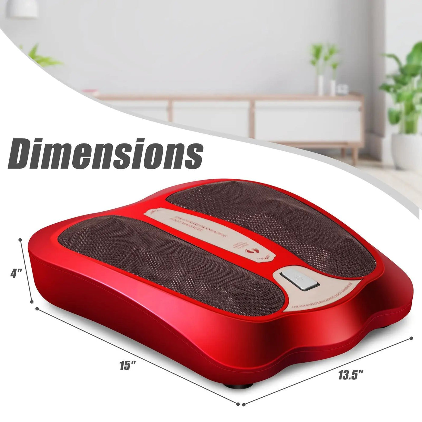 Shiatsu Heated Electric Kneading Foot and Back Massager by DirectDeals