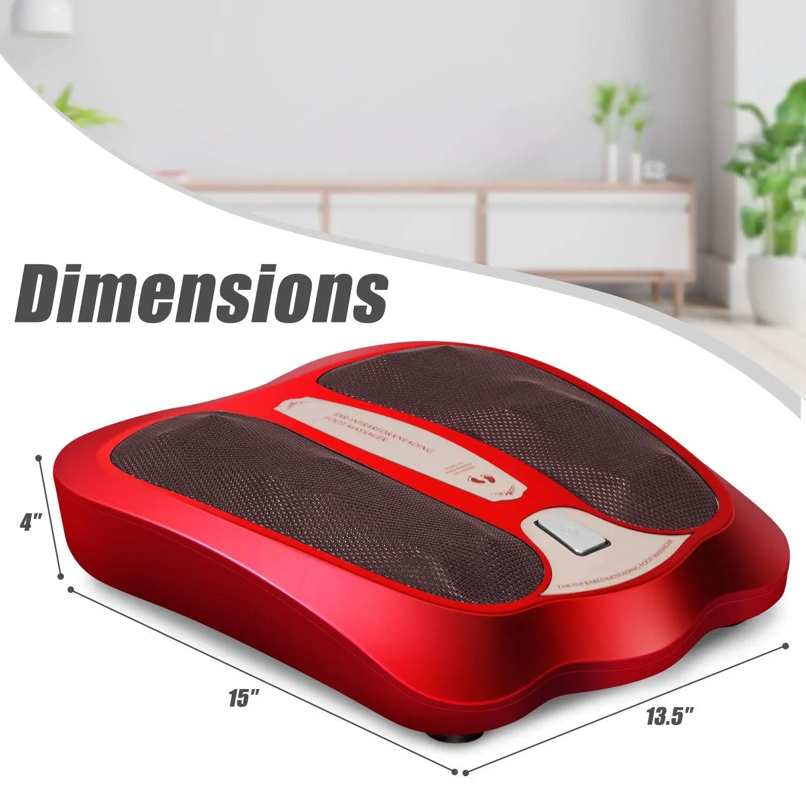 Shiatsu Heated Electric Kneading Foot and Back Massager by DirectDeals