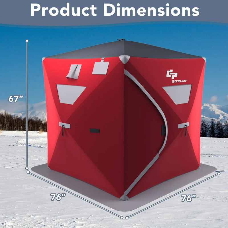 2-person Portable Ice Shelter Fishing Tent with Bag by DirectDeals