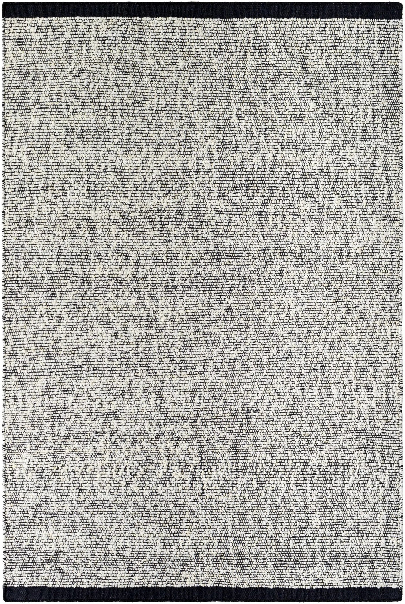 Nenet Black Hand Woven Area Rug - Clearance by Boutique Rugs