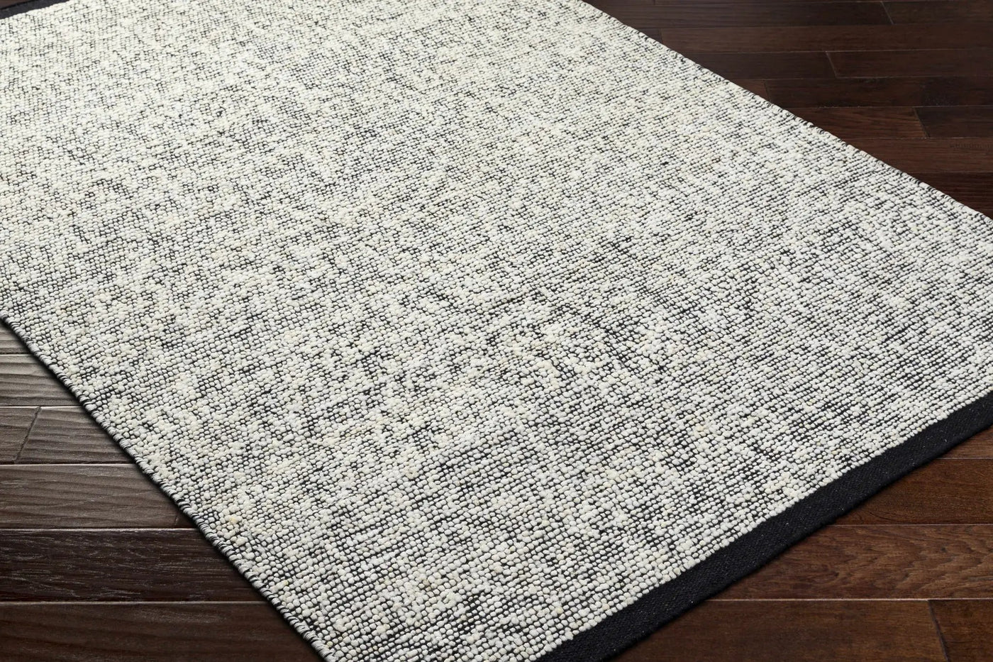 Nenet Black Hand Woven Area Rug - Clearance by Boutique Rugs