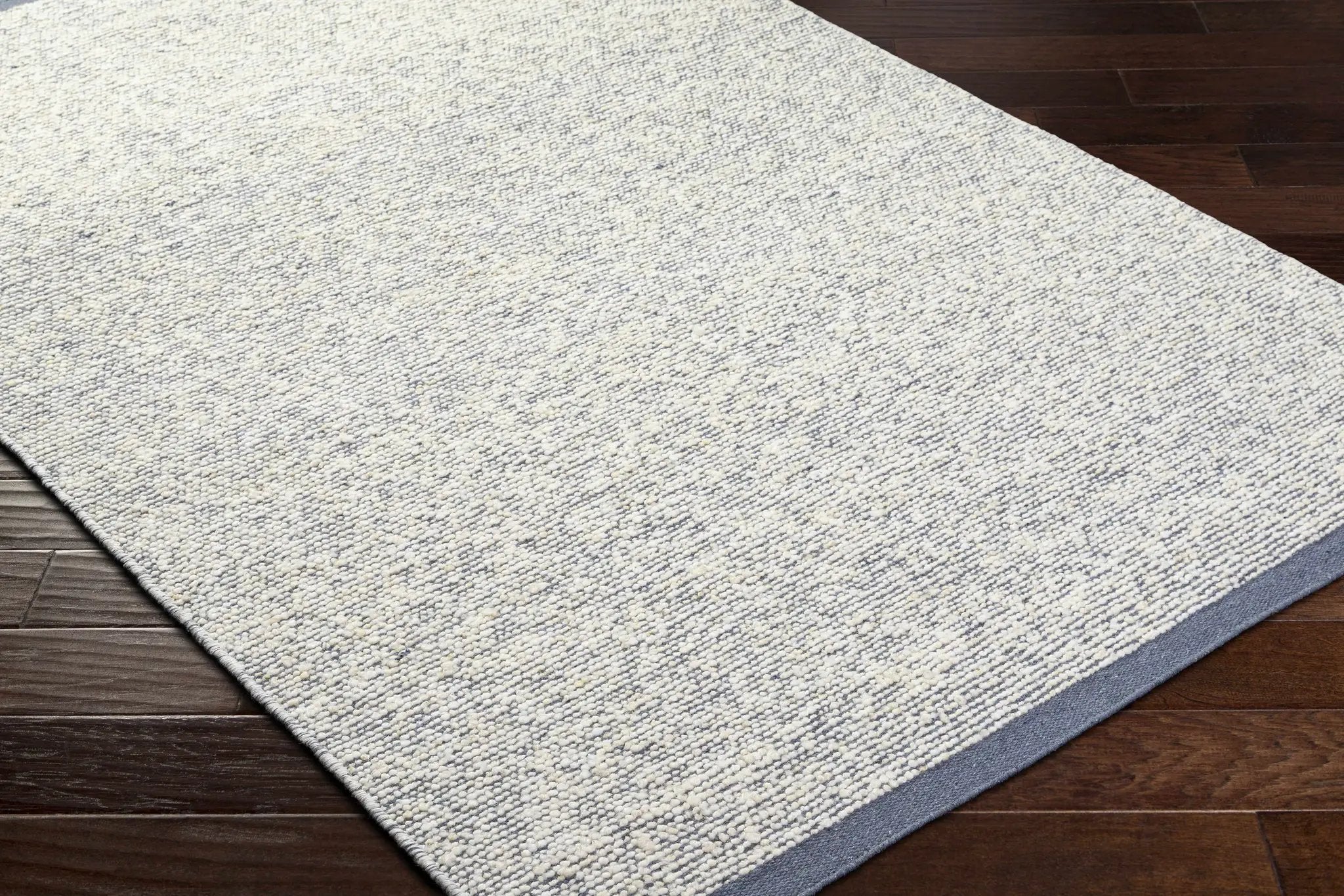 Nenet Blue Gray Hand Woven Area Rug - Clearance by Boutique Rugs