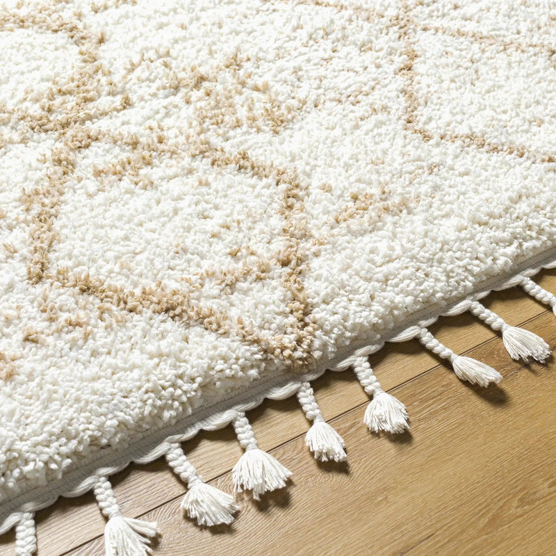 Ishan Cream Area Rug - Clearance by Boutique Rugs