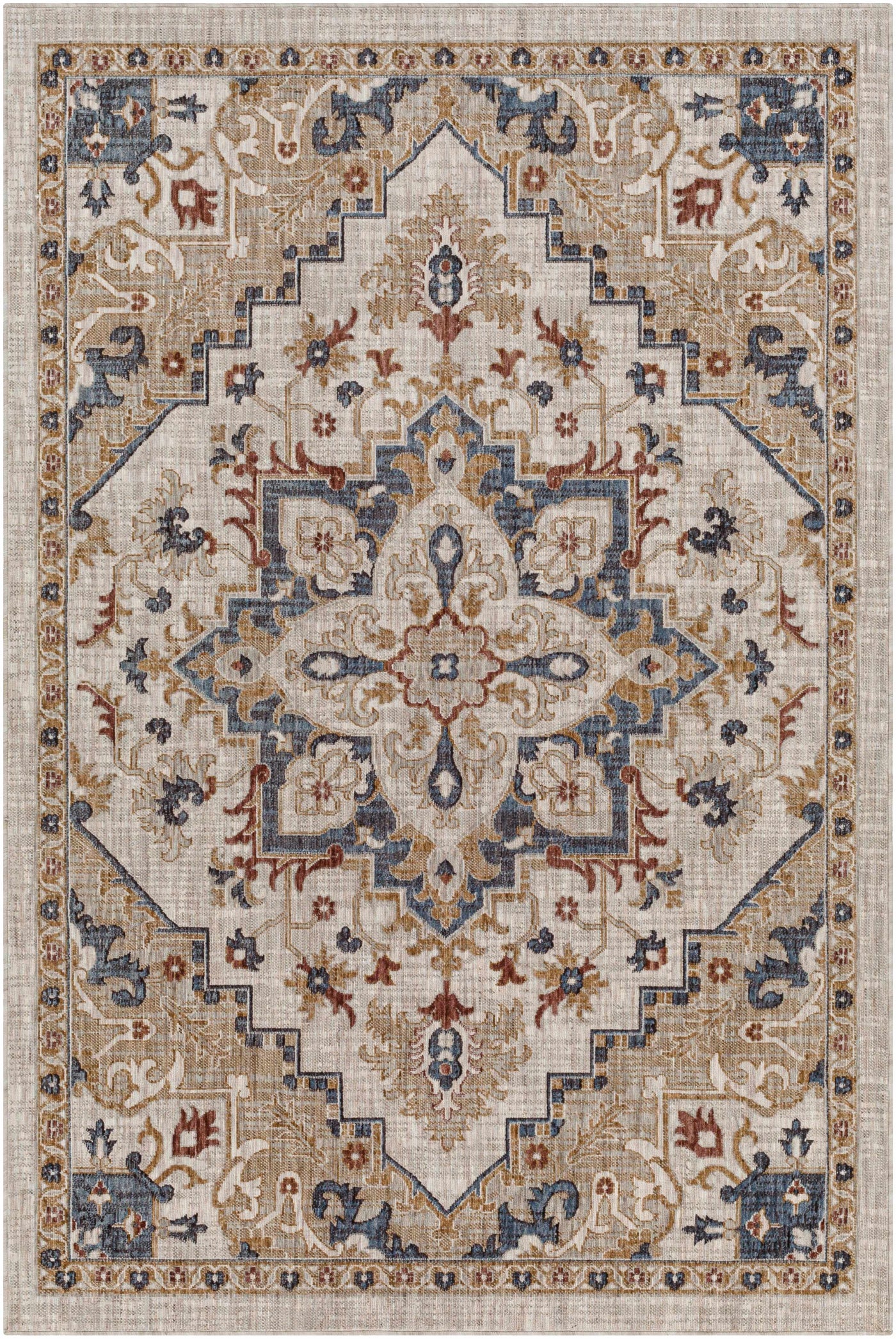 Lewa Cream Outdoor Area Rug - Clearance by Boutique Rugs