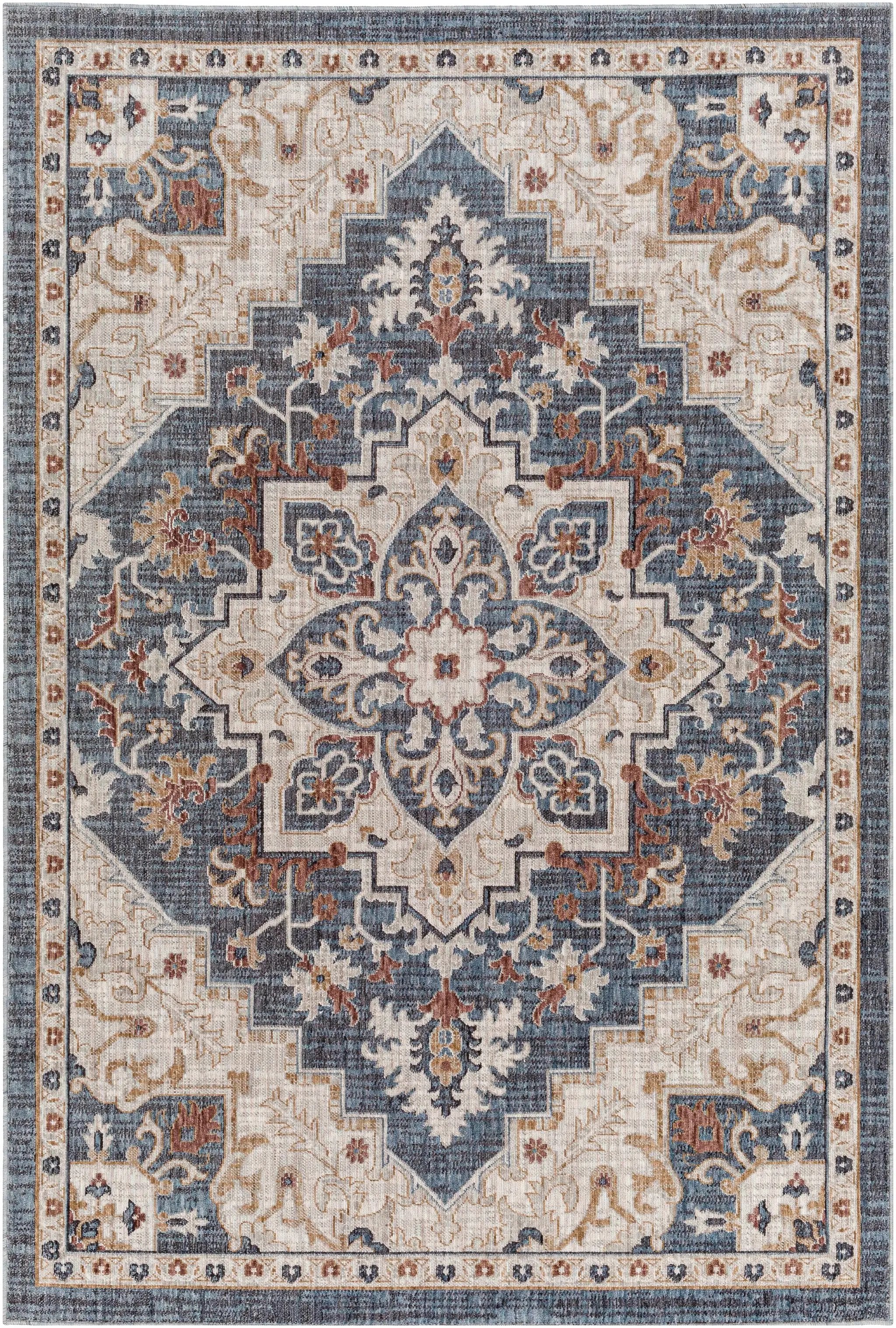 Lewa Blue Outdoor Area Rug - Clearance by Boutique Rugs