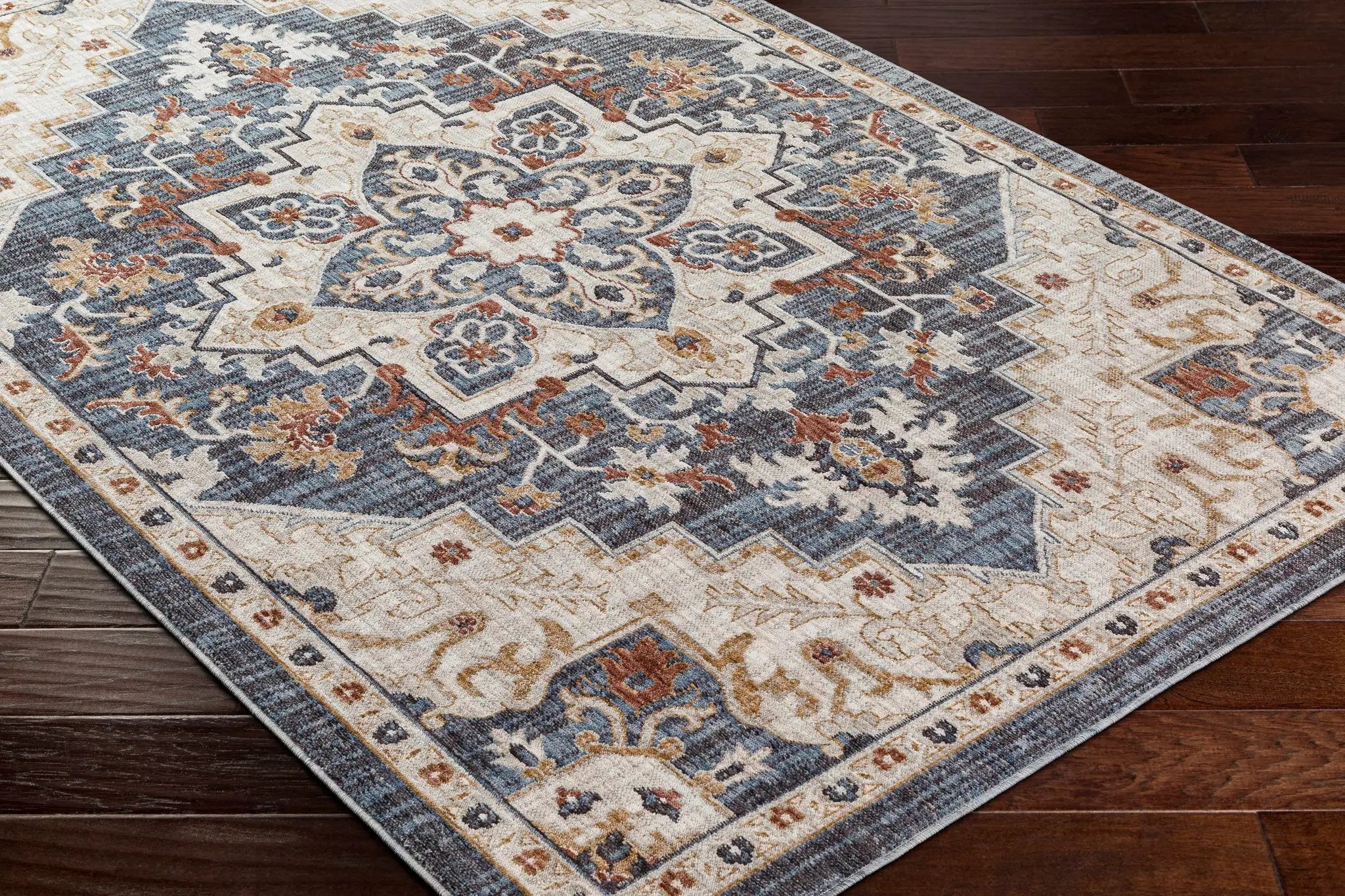Lewa Blue Outdoor Area Rug - Clearance by Boutique Rugs