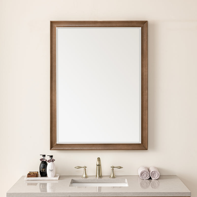 James Martin Glenbrooke 30" Mirror, Whitewashed Walnut by James Martin