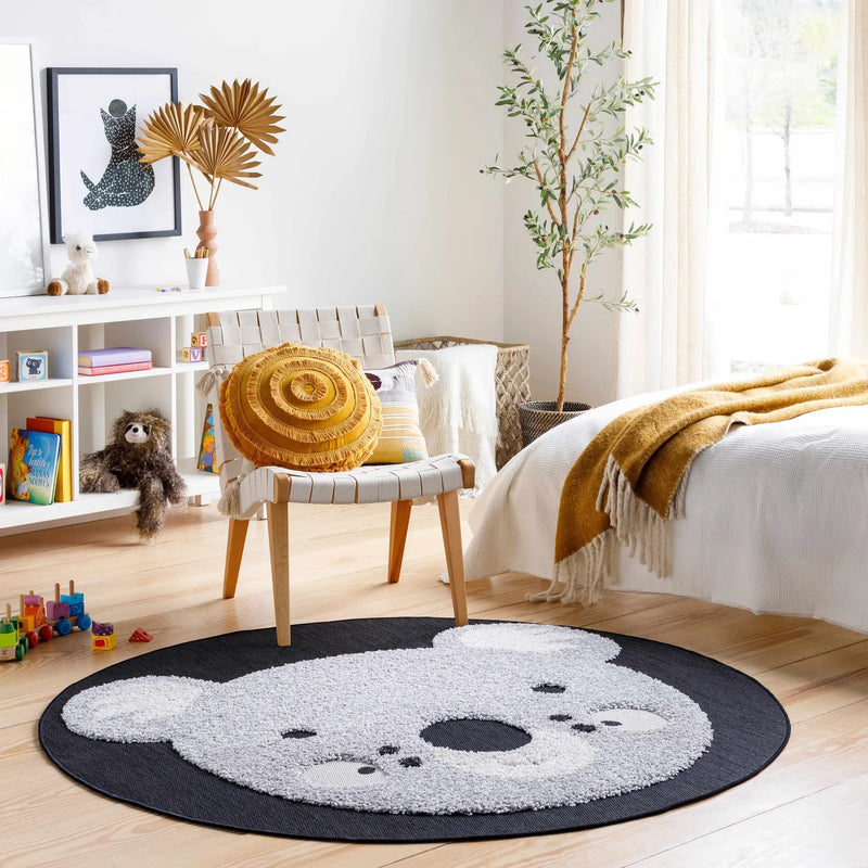 Kids Koala Animal Print Nursery Outdoor Area Rug - Clearance by Boutique Rugs