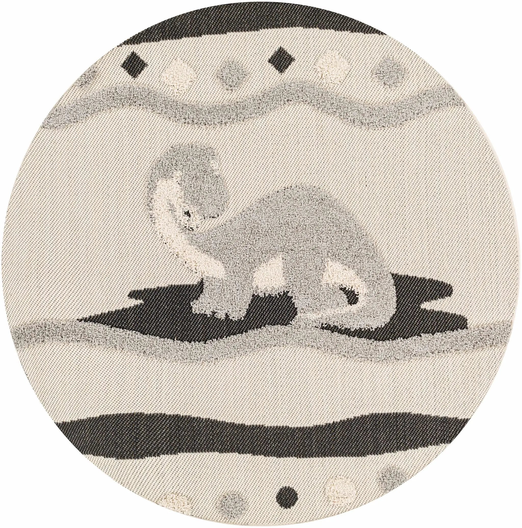 Kids Dinosaur Animal Print Nursery Outdoor Area Rug - Clearance by Boutique Rugs